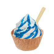 Sundae Blue Monster,Soft Ice Corner,Angelo,Good Choice;Small 2,85 - Large 3,35